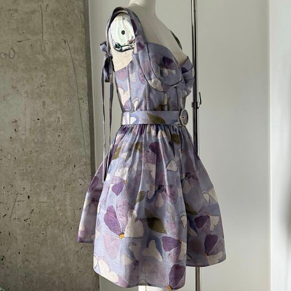 Zimmermann Dawning Mini Dress Size L - Picture 3 of 6